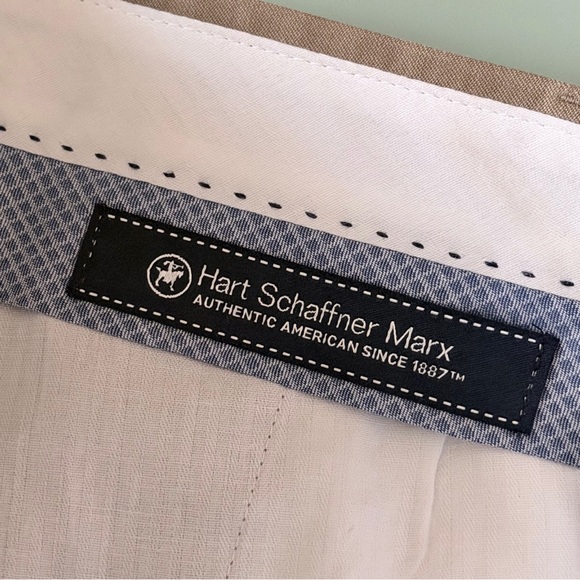 Hart Schaffner Marx Men’s Dress Pants 32 100% Worsted Wool Unhemmed NWT - Picture 8 of 11